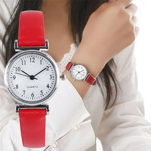 Load image into Gallery viewer, Women’s Casual Watch with Leather Band
